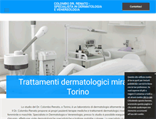 Tablet Screenshot of colombodermatologia.com